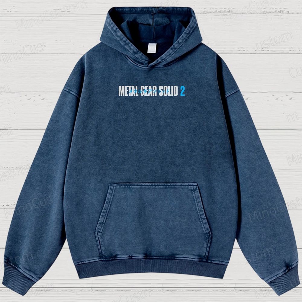 Metal Gear Solid 2: Sons of Liberty Washed Hoodies 