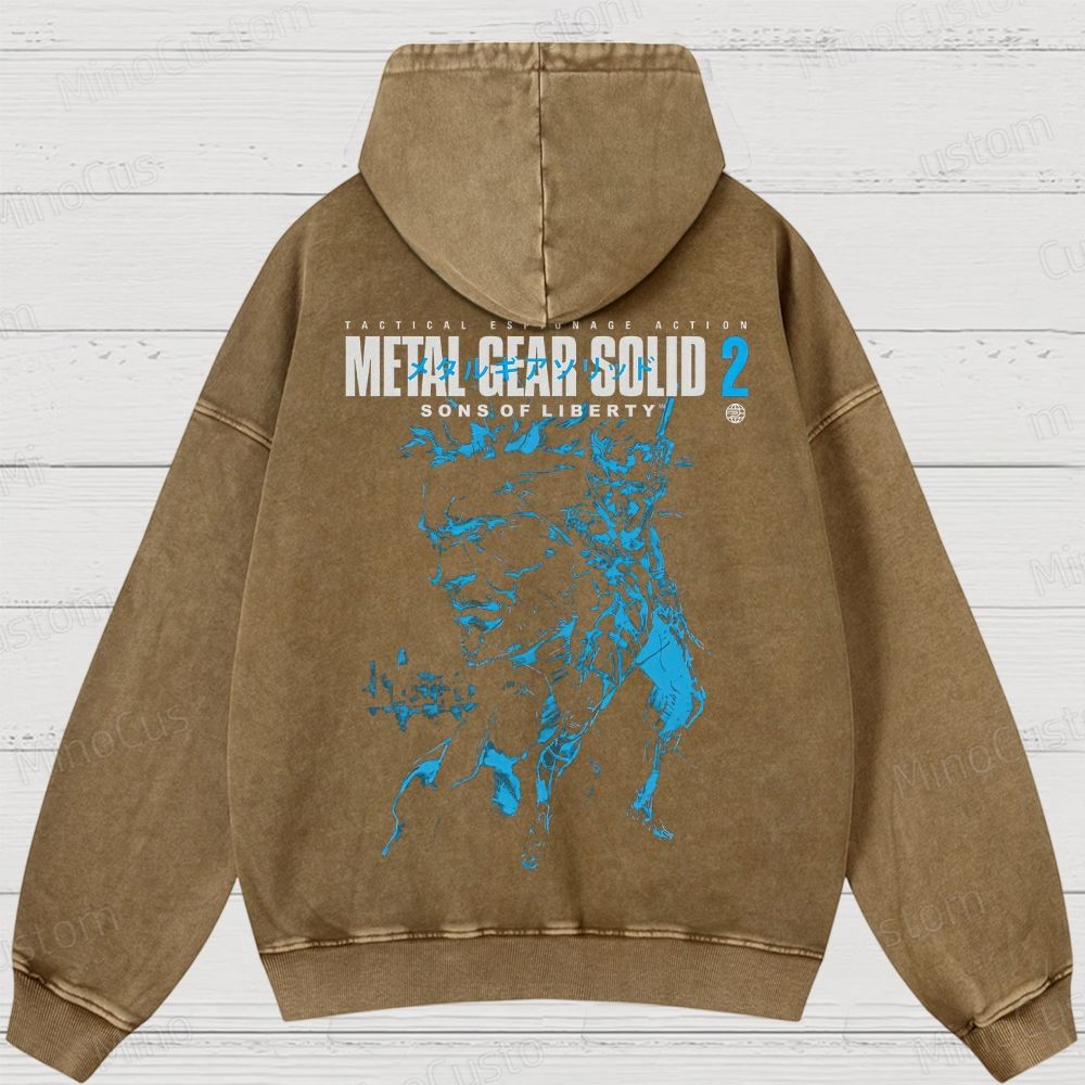 Metal Gear Solid 2: Sons of Liberty Washed Hoodies 