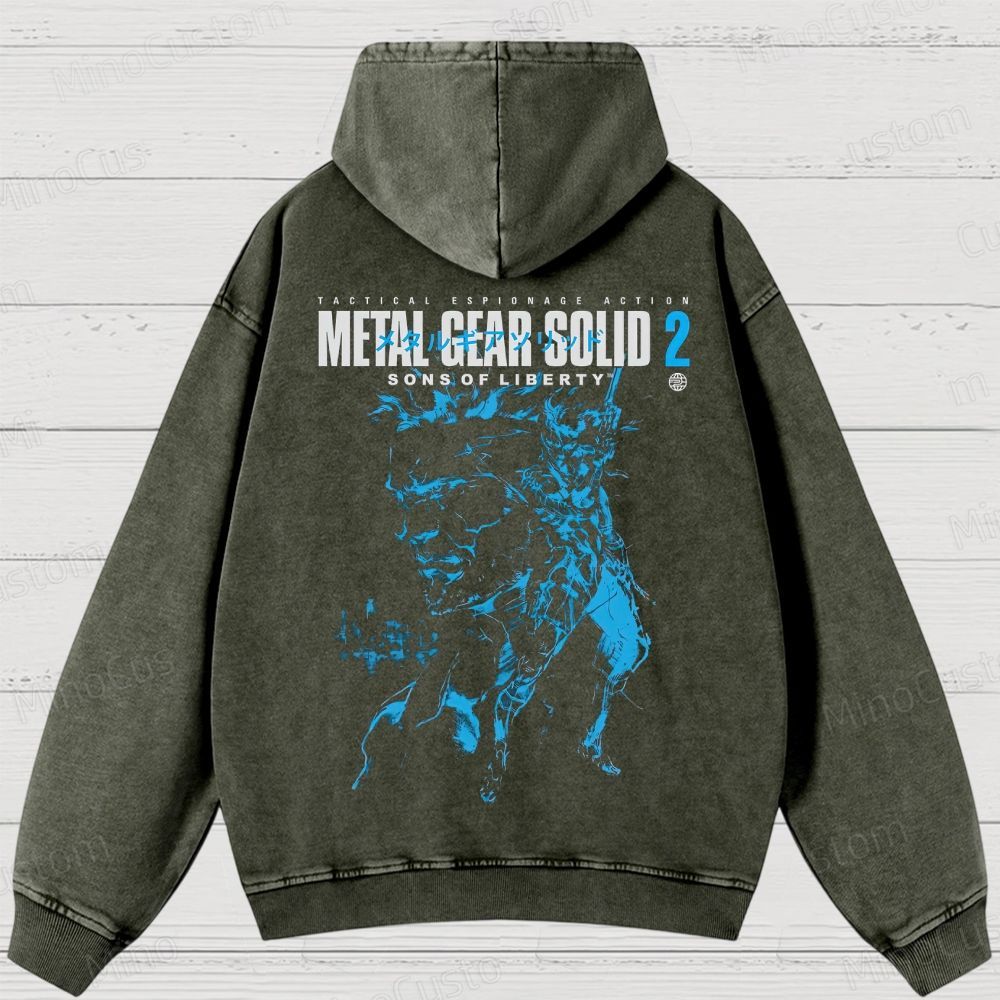 Metal Gear Solid 2: Sons of Liberty Washed Hoodies 