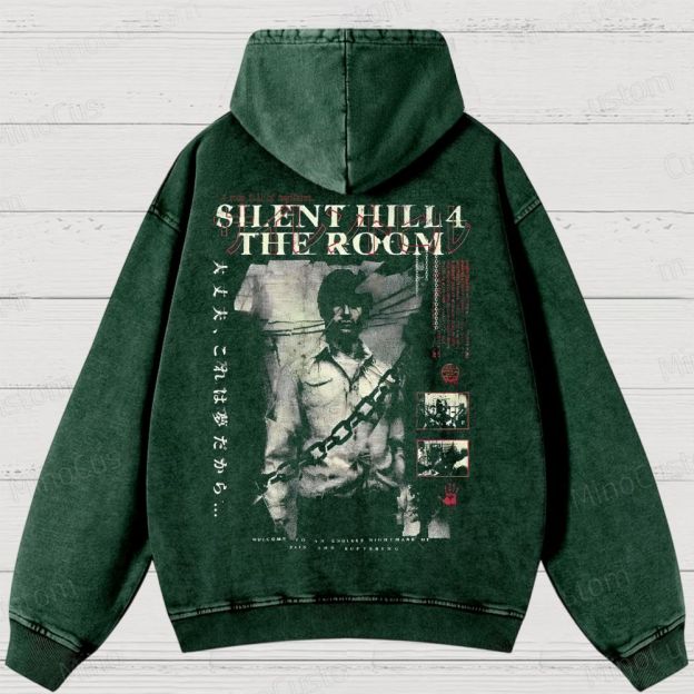 Silent Hill 4 Shirt: Creepy Horror Game Washed Hoodies