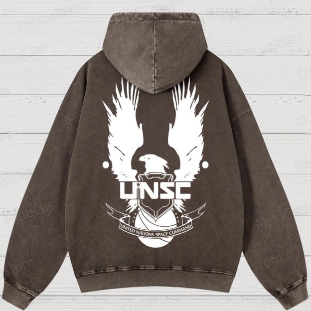 Vintage Halo Geek Washed Hoodies 