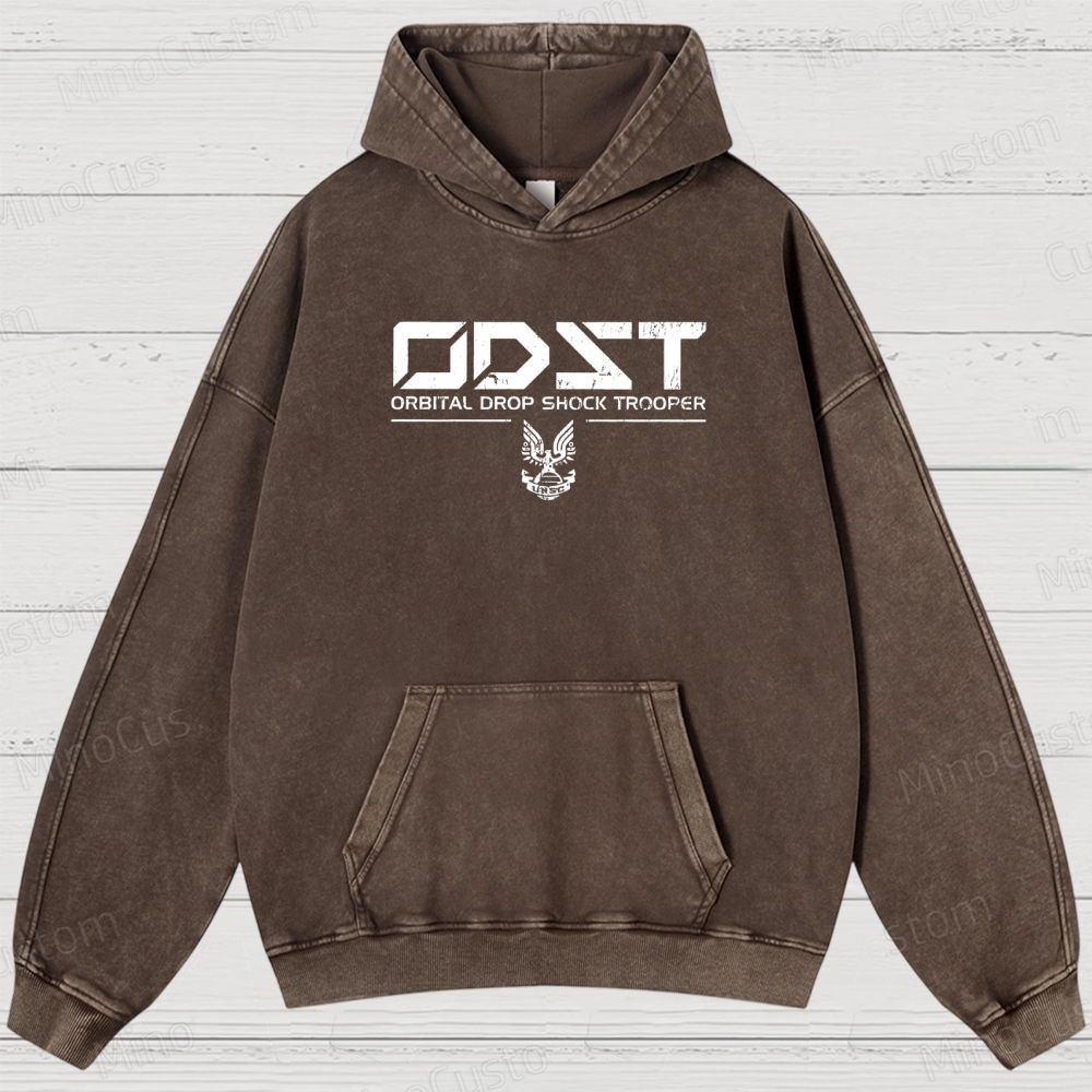 Vintage Halo Geek Washed Hoodies 