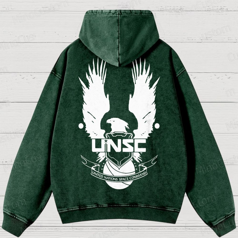 Vintage Halo Geek Washed Hoodies 