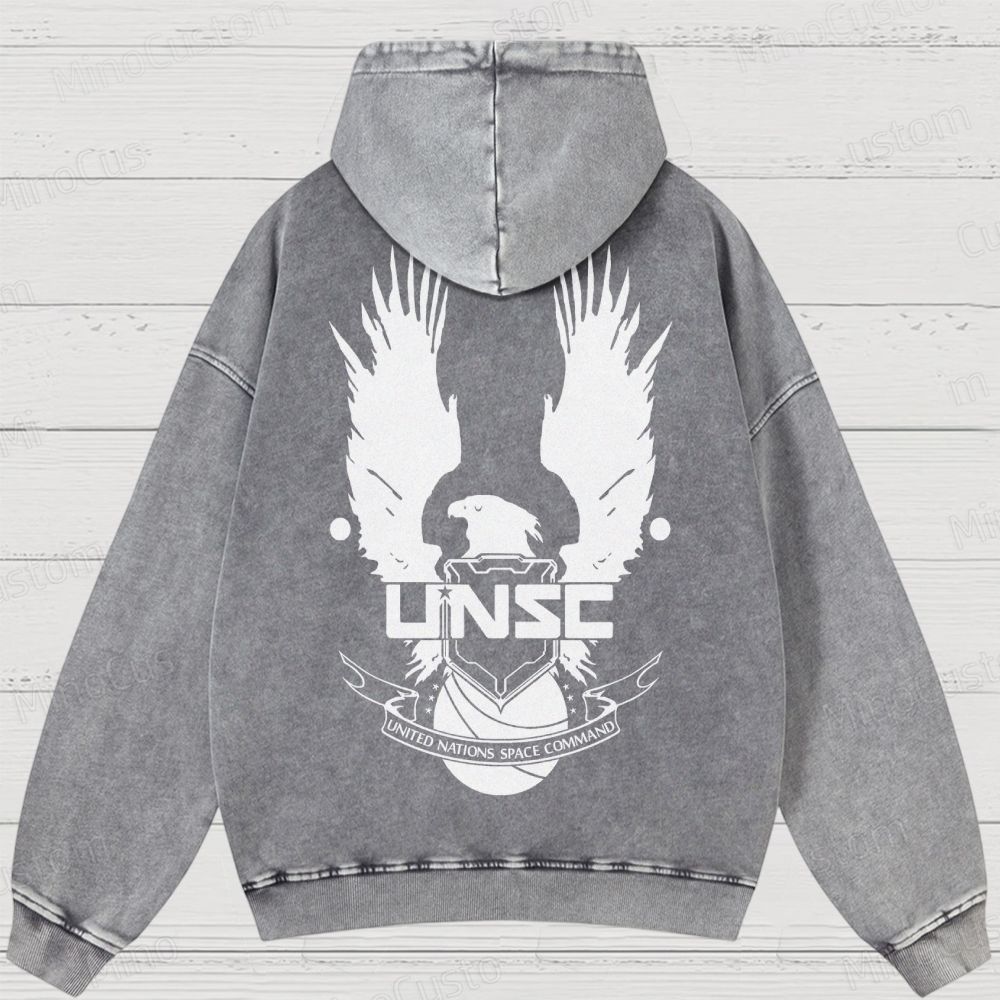 Vintage Halo Geek Washed Hoodies 