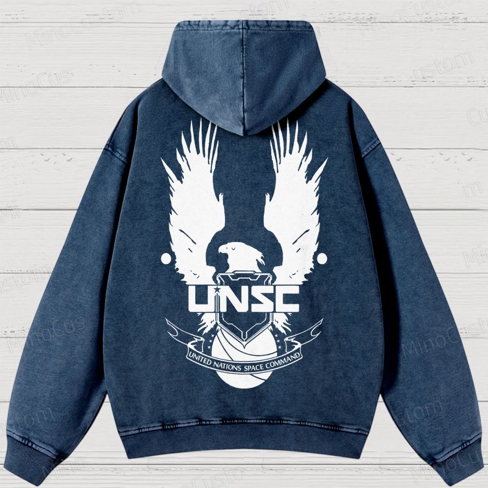 Vintage Halo Geek Washed Hoodies 