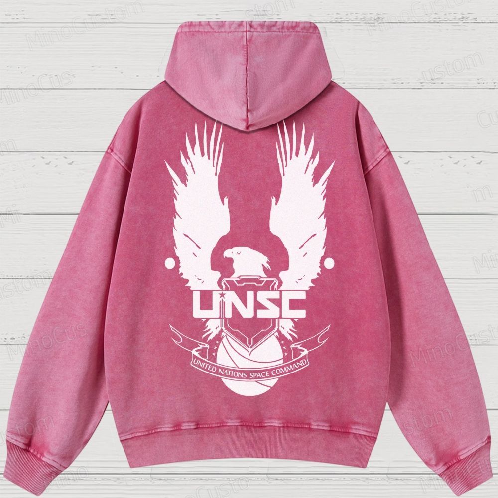 Vintage Halo Geek Washed Hoodies 