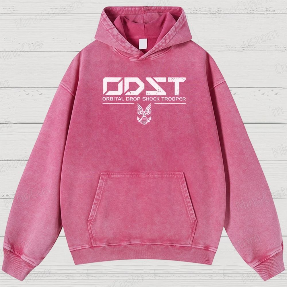 Vintage Halo Geek Washed Hoodies 