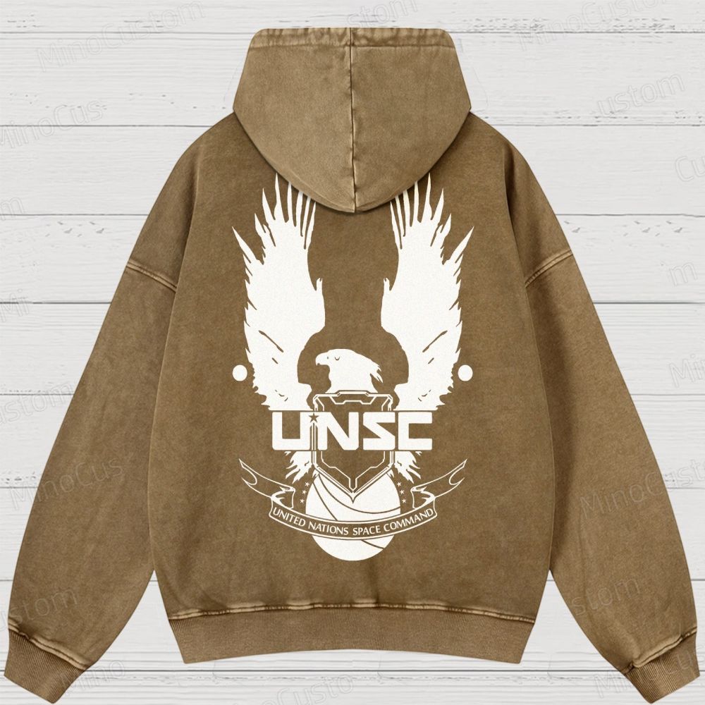 Vintage Halo Geek Washed Hoodies 