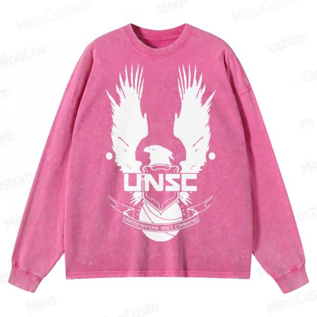 Vintage Halo Geek  Crewneck Washed Sweatshirt 