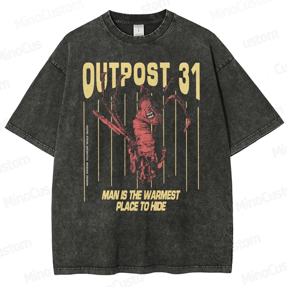 Outpost 31 Horror Movie Washed T-Shirt 