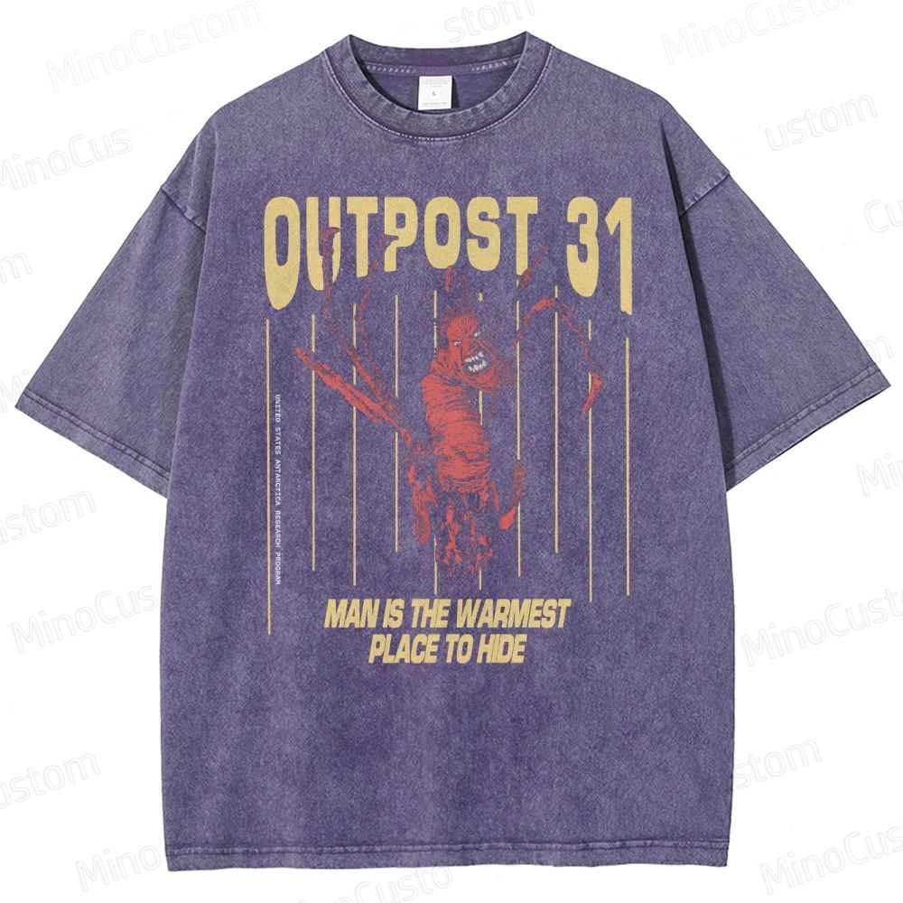 Outpost 31 Horror Movie Washed T-Shirt 