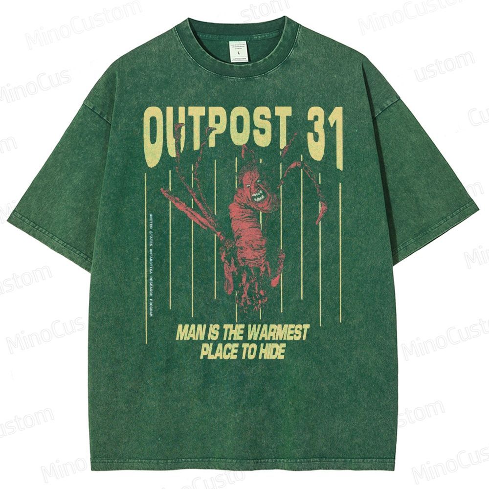 Outpost 31 Horror Movie Washed T-Shirt 