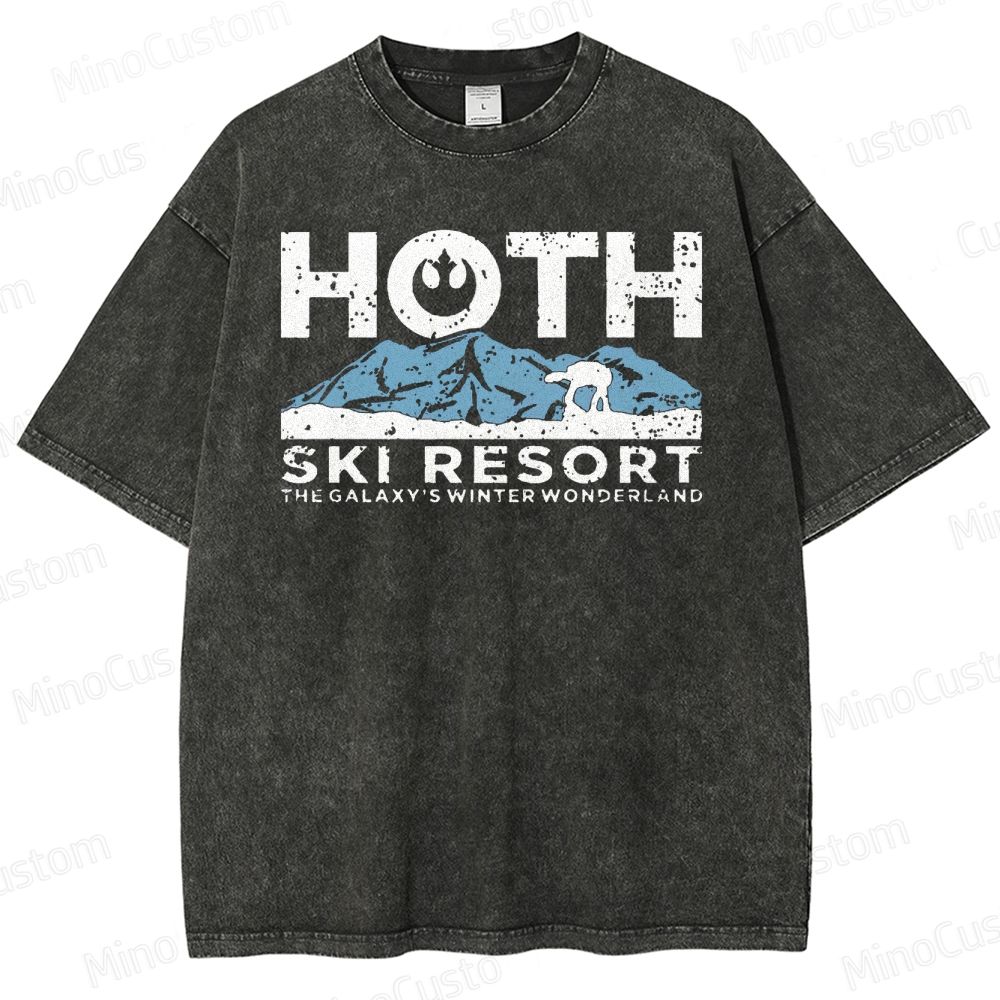 Hoth Ski Resort Washed T-Shirt 
