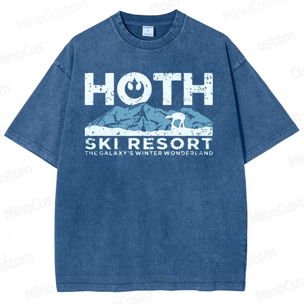 Hoth Ski Resort Washed T-Shirt 