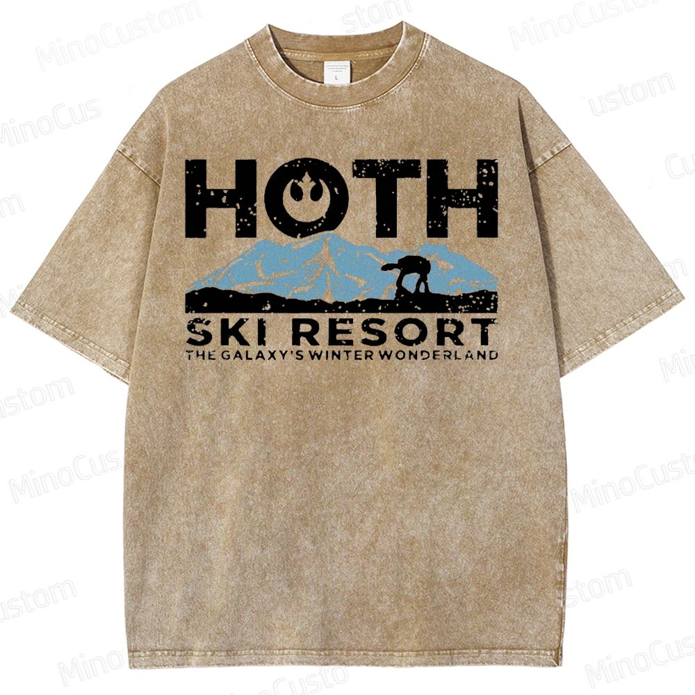 Hoth Ski Resort Washed T-Shirt 