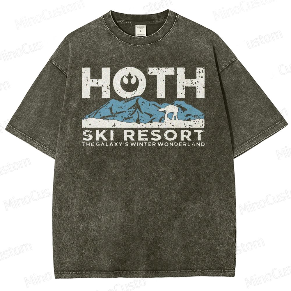 Hoth Ski Resort Washed T-Shirt 