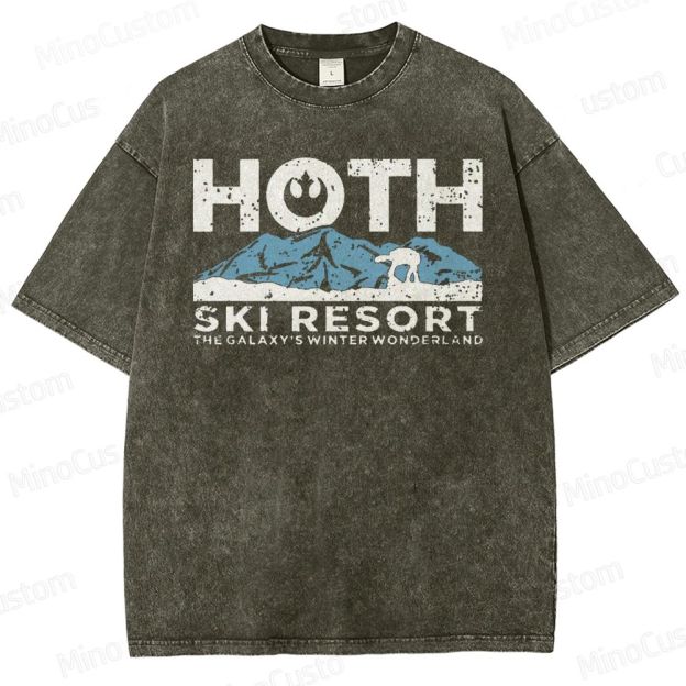 Hoth Ski Resort Washed T-Shirt 