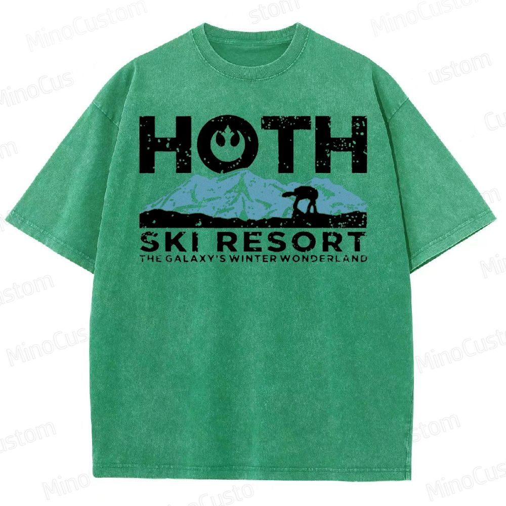 Hoth Ski Resort Washed T-Shirt 
