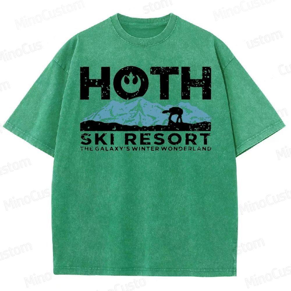 Hoth Ski Resort Washed T-Shirt 