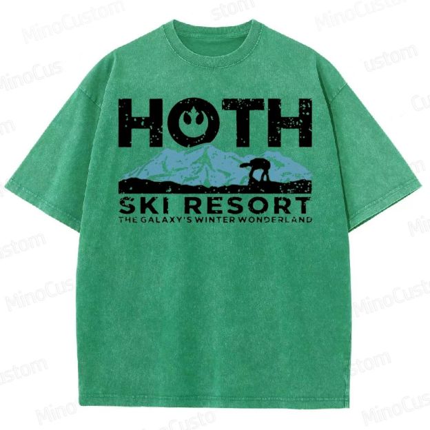 Hoth Ski Resort Washed T-Shirt 
