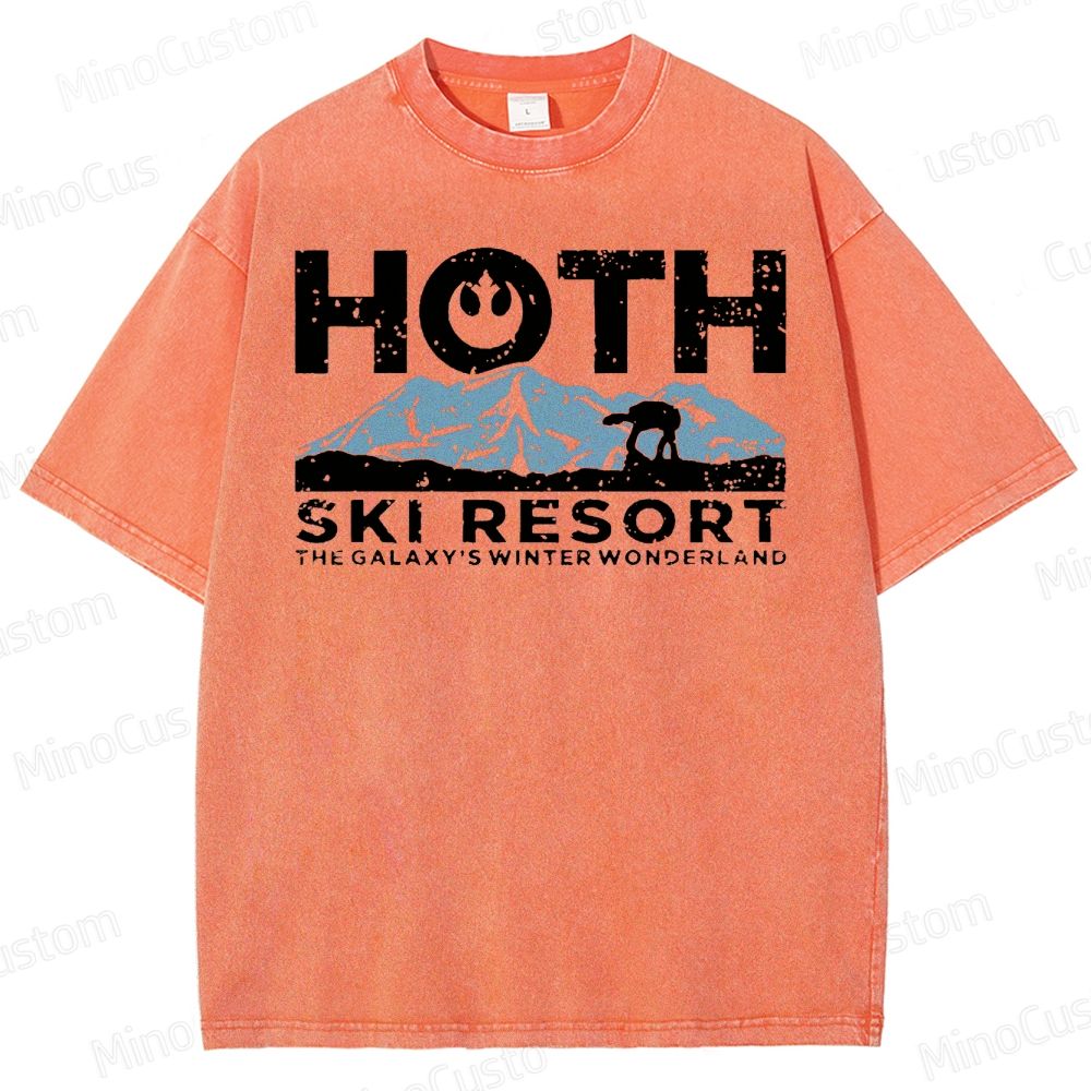 Hoth Ski Resort Washed T-Shirt 