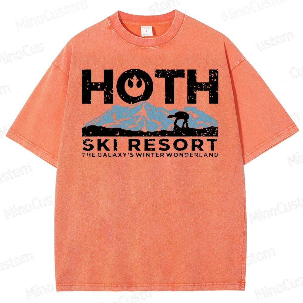 Hoth Ski Resort Washed T-Shirt 