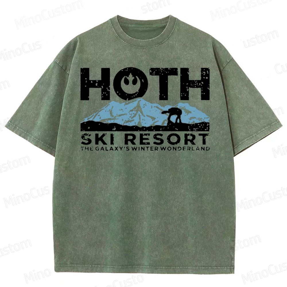 Hoth Ski Resort Washed T-Shirt 