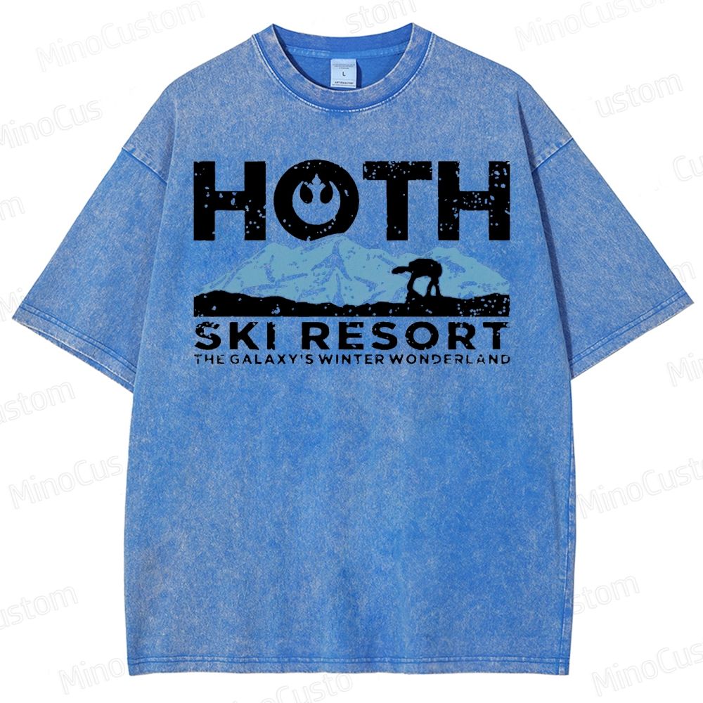 Hoth Ski Resort Washed T-Shirt 