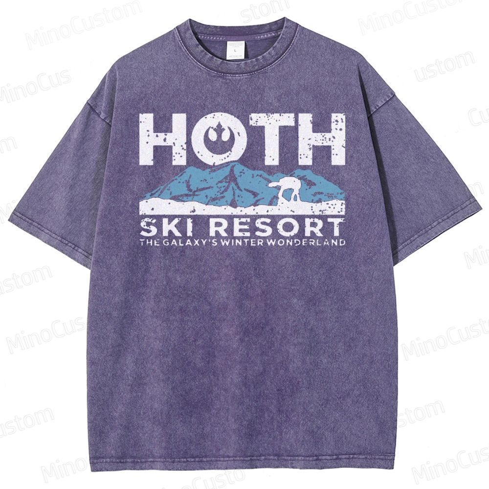 Hoth Ski Resort Washed T-Shirt 