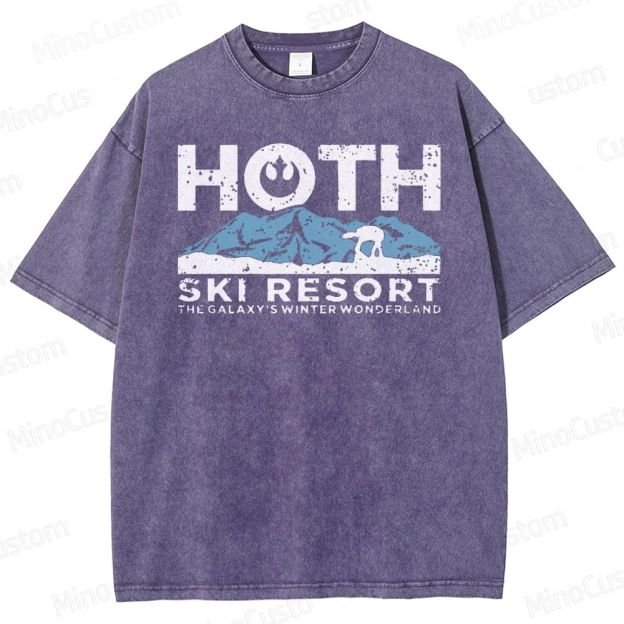 Hoth Ski Resort Washed T-Shirt 