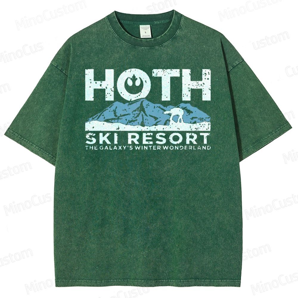 Hoth Ski Resort Washed T-Shirt 