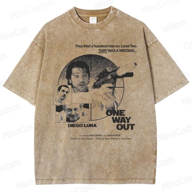 Andor: One Way Out Retro Sci - Fi Drama Graphic Washed Vintage T - Shirt