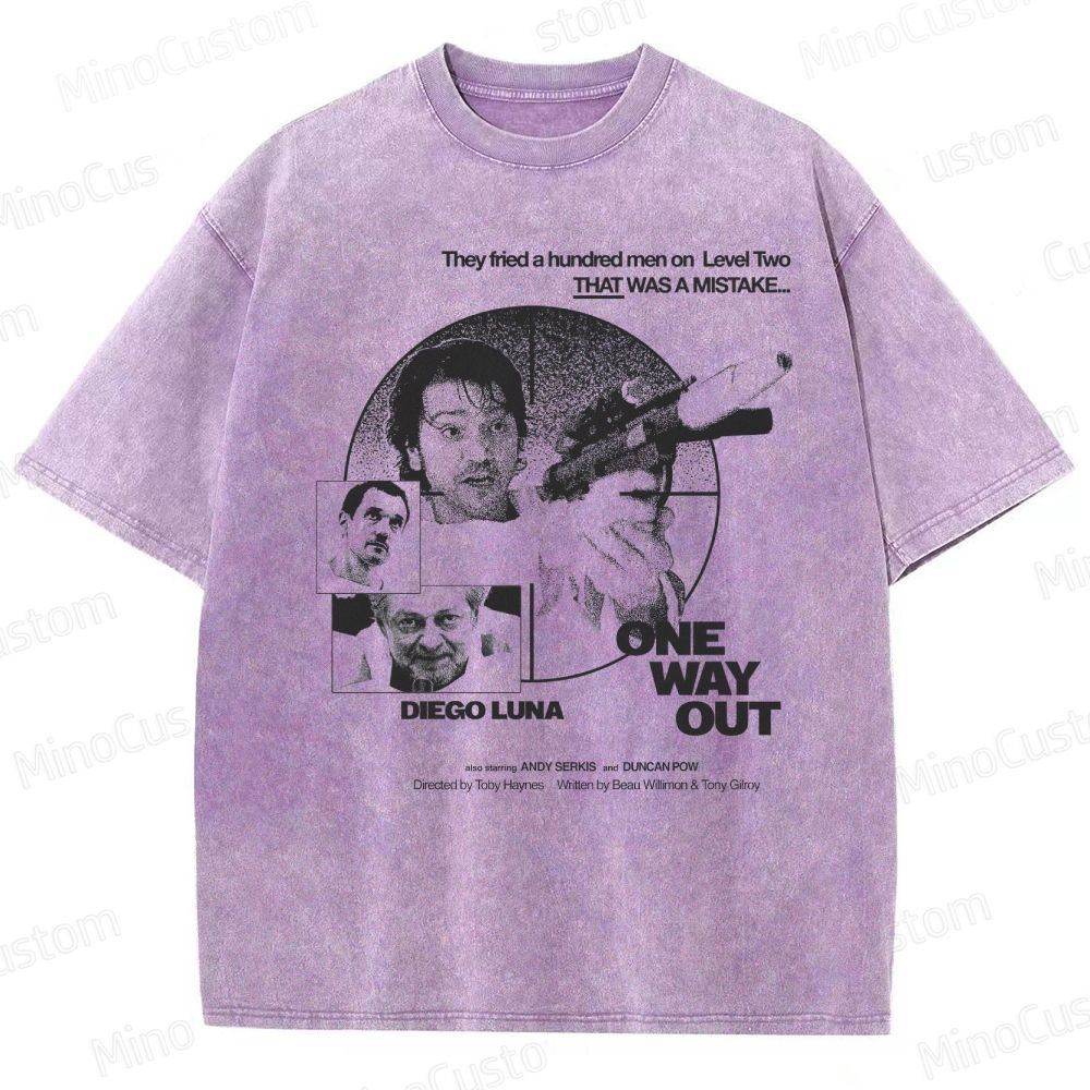 Andor: One Way Out Retro Sci - Fi Drama Graphic Washed Vintage T - Shirt