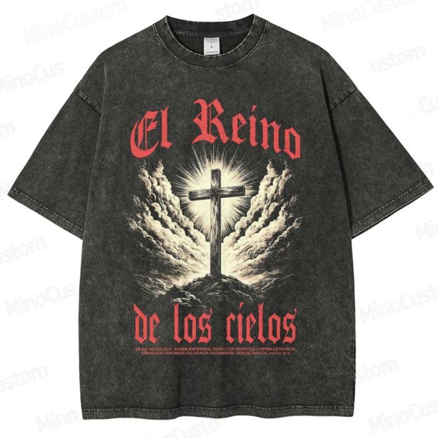 Kingdom of Heaven (El Reino de los Cielos) Retro Epic Drama Graphic Washed Vintage T - Shirt