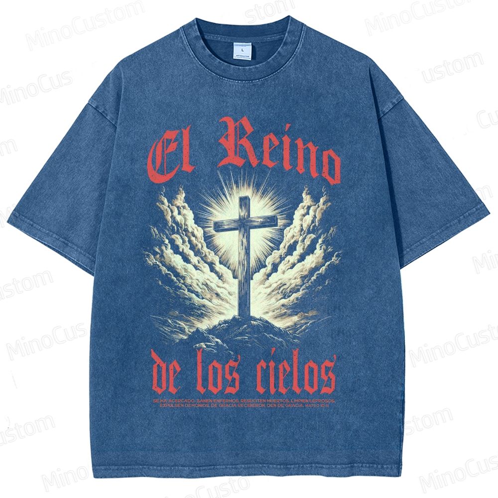 Kingdom of Heaven (El Reino de los Cielos) Retro Epic Drama Graphic Washed Vintage T - Shirt