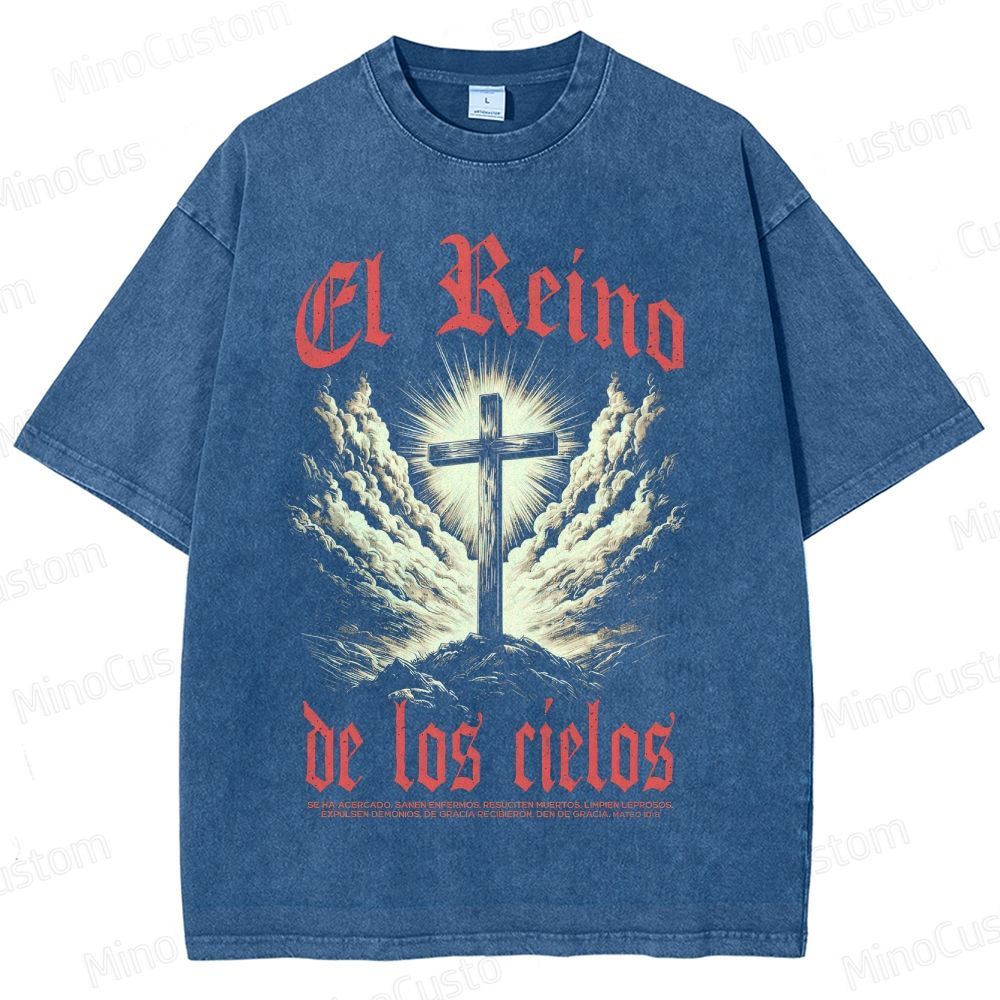 Kingdom of Heaven (El Reino de los Cielos) Retro Epic Drama Graphic Washed Vintage T - Shirt