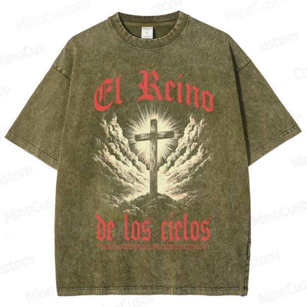 Kingdom of Heaven (El Reino de los Cielos) Retro Epic Drama Graphic Washed Vintage T - Shirt