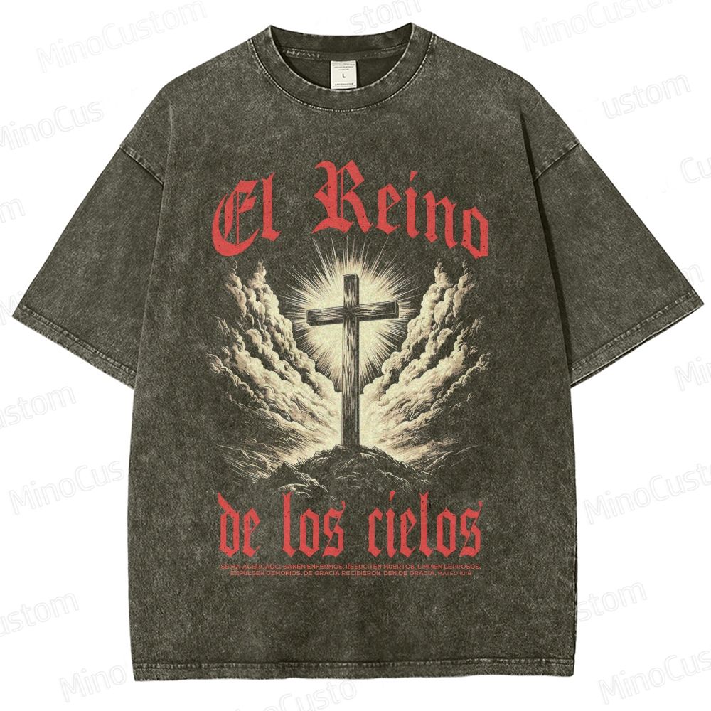 Kingdom of Heaven (El Reino de los Cielos) Retro Epic Drama Graphic Washed Vintage T - Shirt