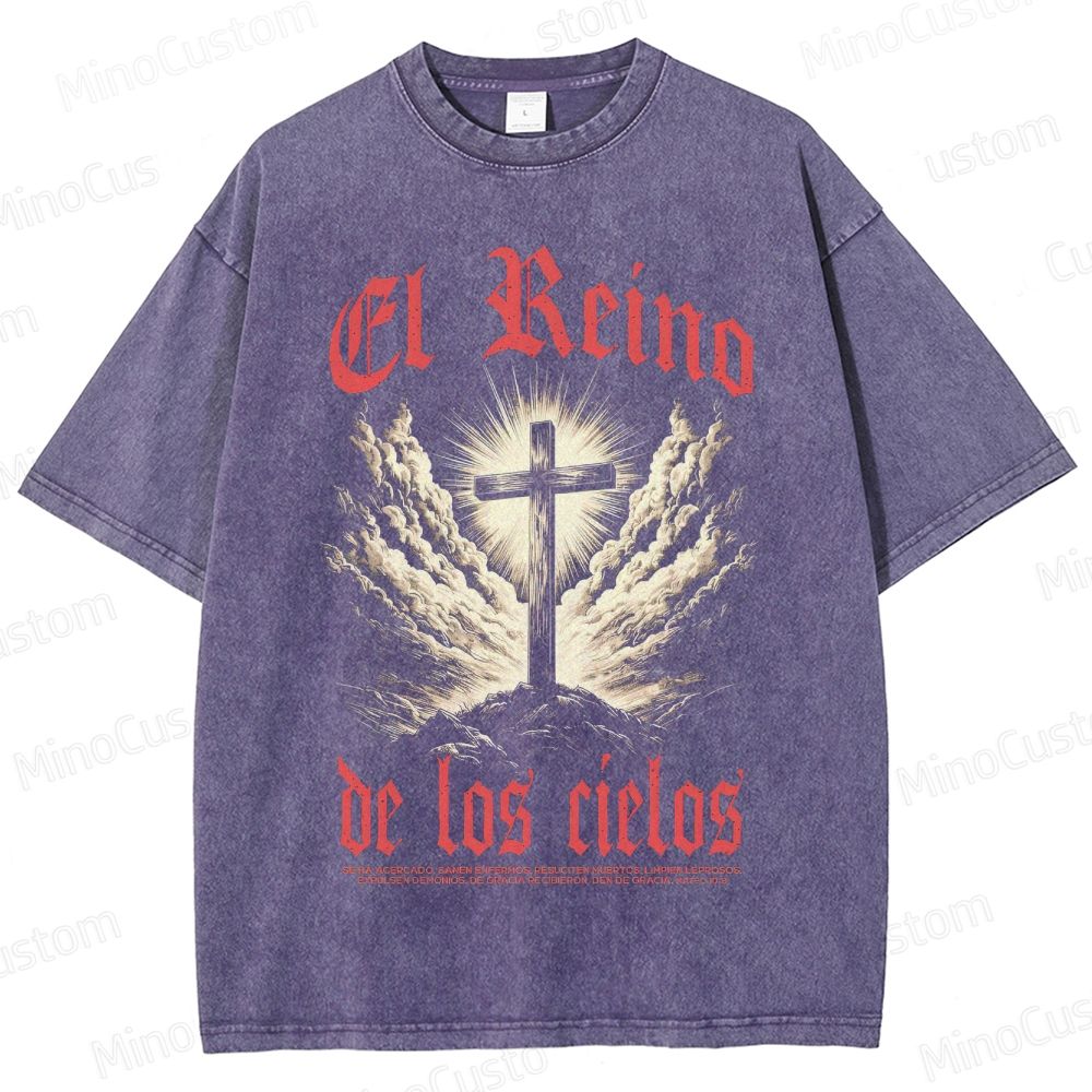 Kingdom of Heaven (El Reino de los Cielos) Retro Epic Drama Graphic Washed Vintage T - Shirt