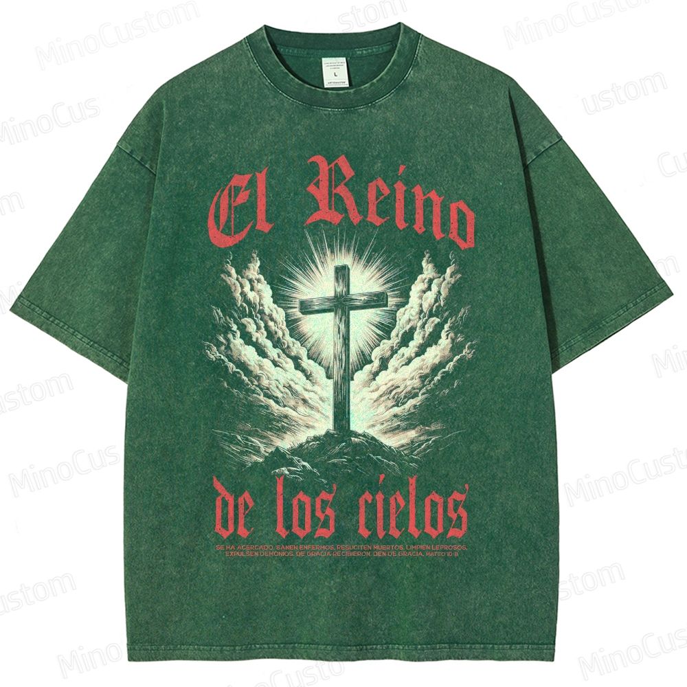 Kingdom of Heaven (El Reino de los Cielos) Retro Epic Drama Graphic Washed Vintage T - Shirt