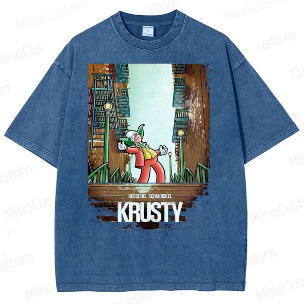 Krusty the Clown Urban Washed T-Shirt 