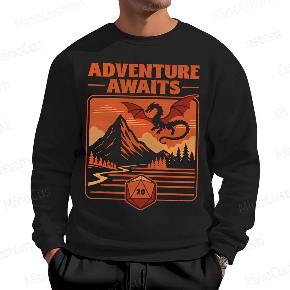 Adventure Awaits Fantasy Cotton Sweatshirts 
