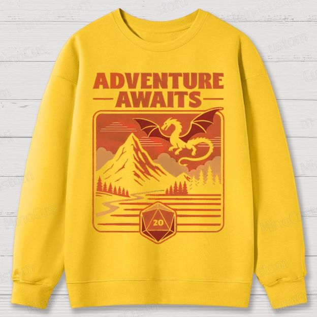 Adventure Awaits Fantasy Cotton Sweatshirts 