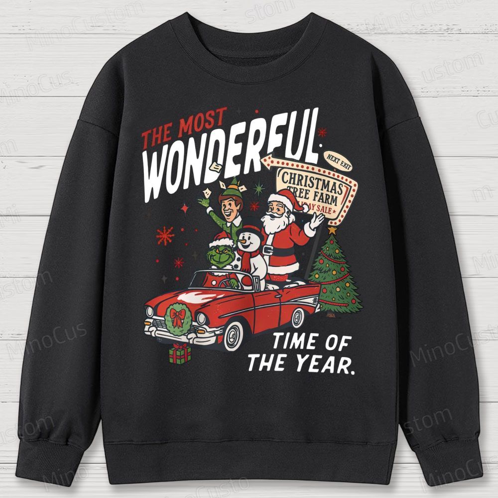 90's Vintage Christmas Movie Cotton Sweatshirts