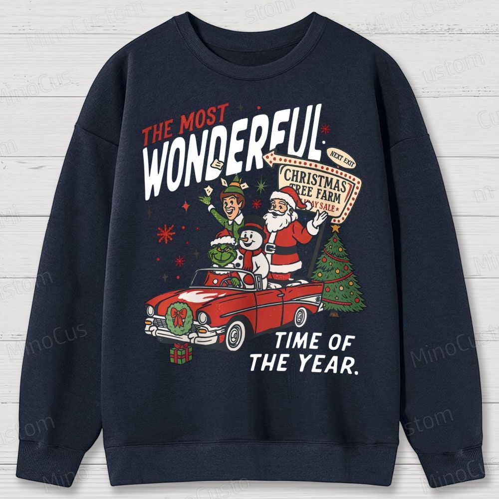 90's Vintage Christmas Movie Cotton Sweatshirts 