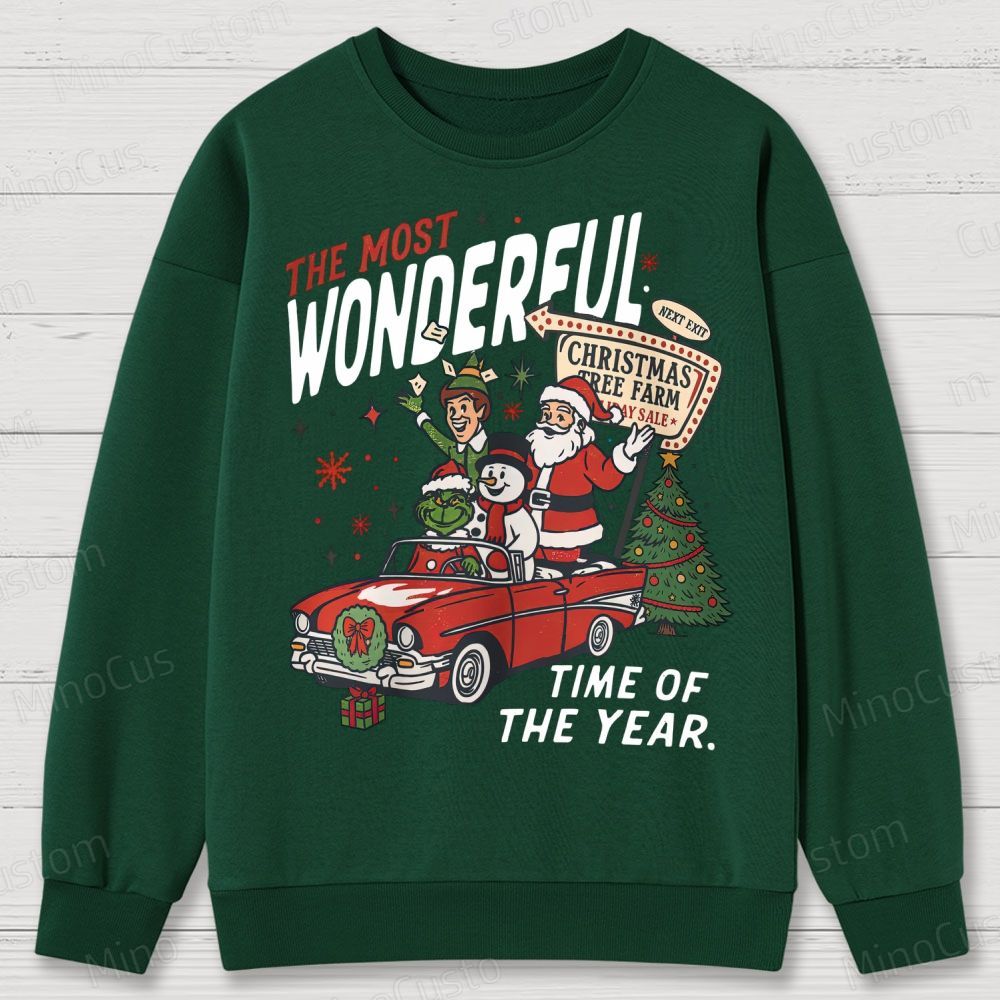 90's Vintage Christmas Movie Cotton Sweatshirts 