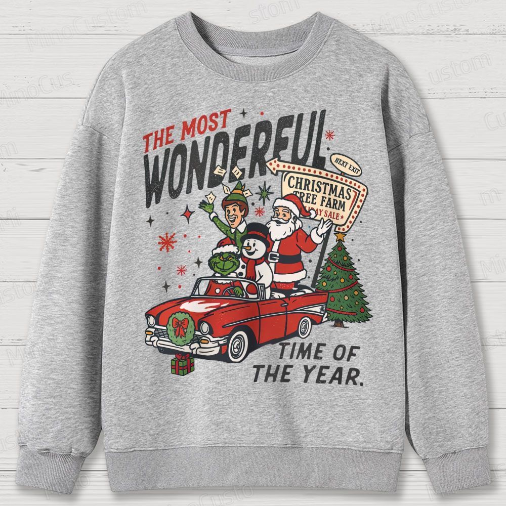 90's Vintage Christmas Movie Cotton Sweatshirts 