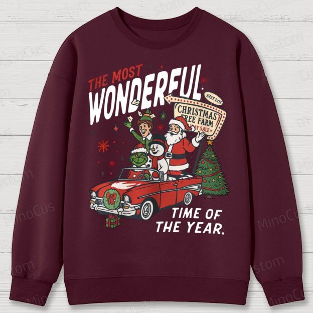 90's Vintage Christmas Movie Cotton Sweatshirts 