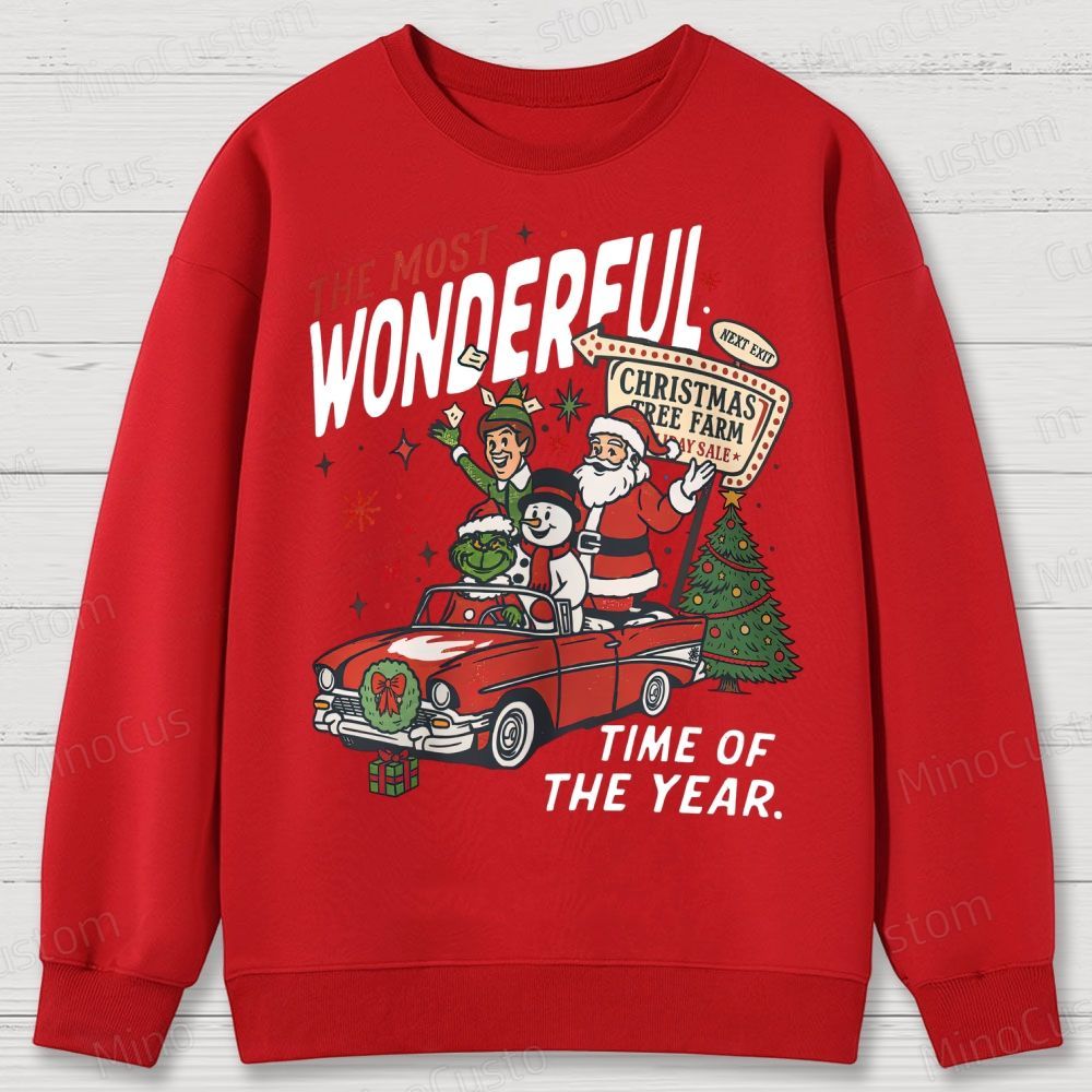 90's Vintage Christmas Movie Cotton Sweatshirts 