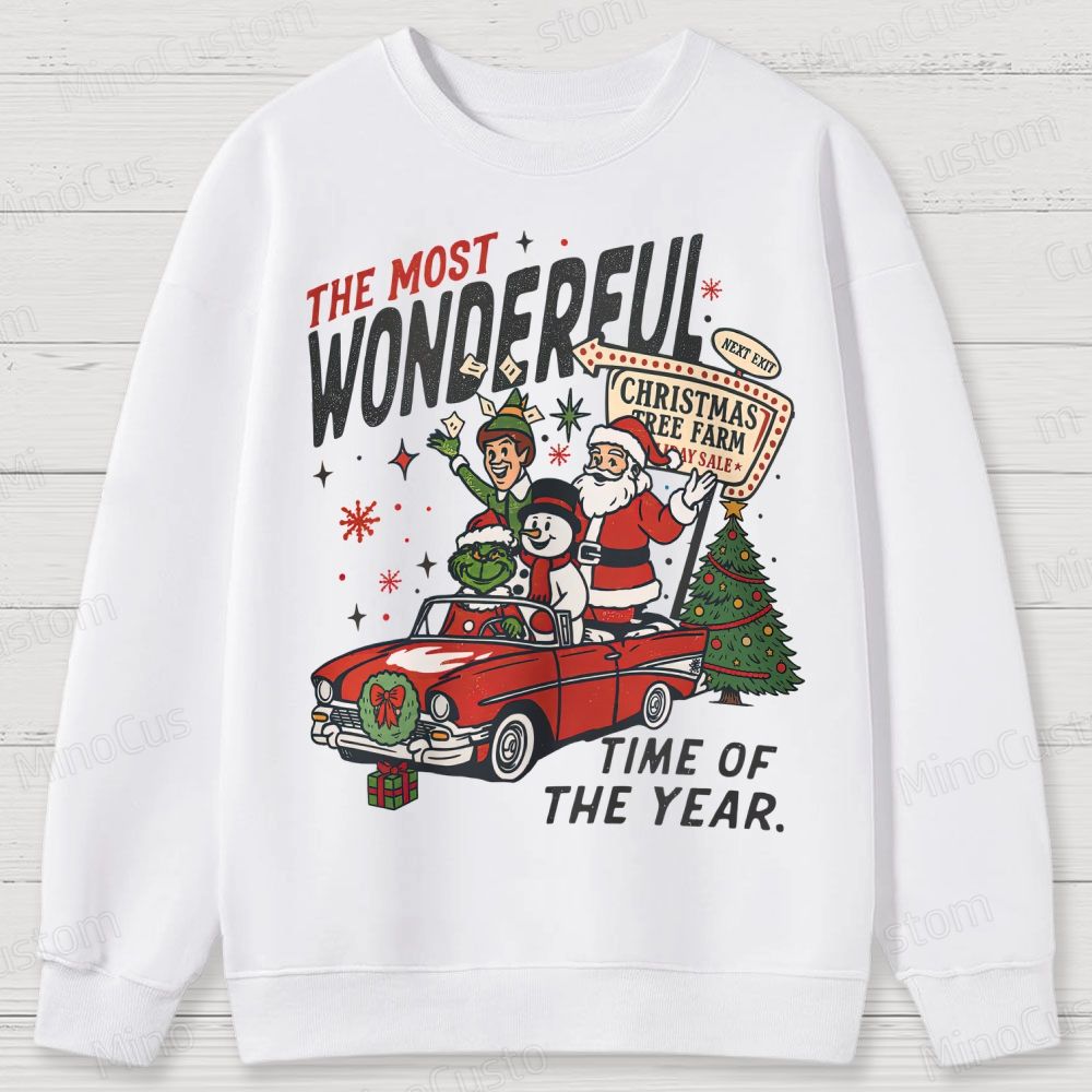 90's Vintage Christmas Movie Cotton Sweatshirts 